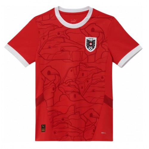 Österrike Replika Hemmatröja Dam EM 2024 Kortärmad